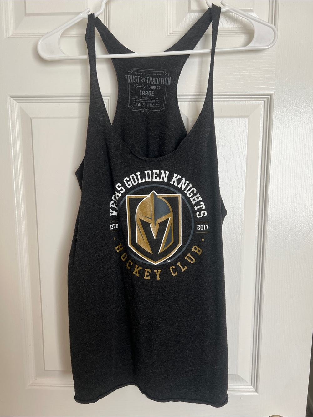 Vegas Golden Knights Black & Gold Racerback Tank Top